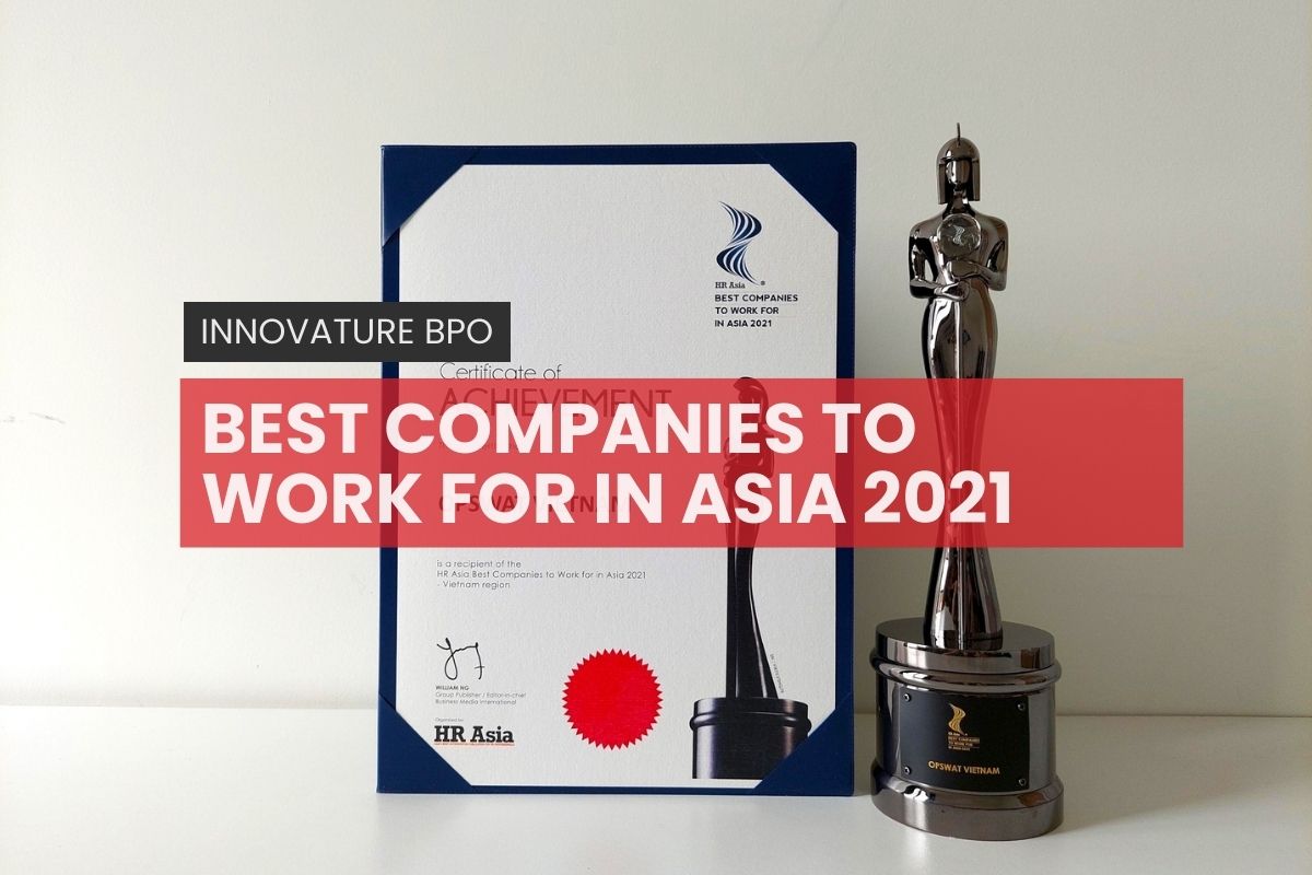 Innovature BPO recognized as one of the ‘Best Companies to Work for in Asia 2021’ by HR Asia