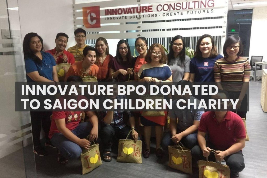 Innovature BPO donated to Saigon Children Charity fund to help underprivileged children break barriers to education