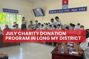 July charity donation program in long my district