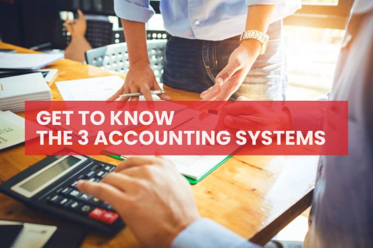 The 3 Accounting systems (cost, managerial, and financial accounting)