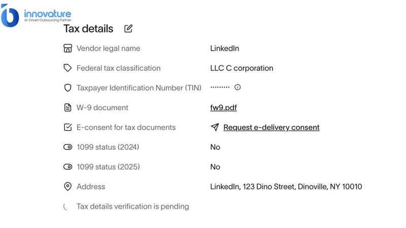 Validate vendor tax data before activation and keep records audit-ready 